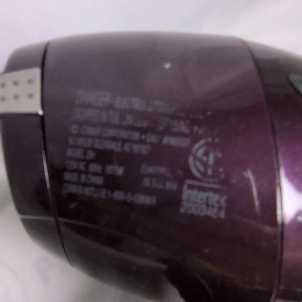 Conair Infiniti Pro Professional Hair‎ Dryer Purple 1875W -NEW  Adjustable Heat